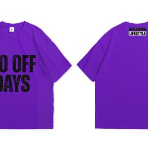 Affluence “NO OFF DAYS” Tee – Purple Edition
